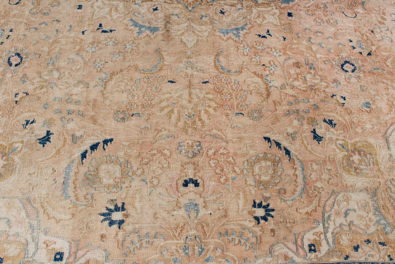 9x12 Beige and Blue Persian Traditional Rug