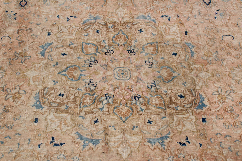 9x12 Beige and Blue Persian Traditional Rug