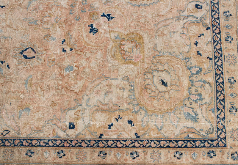 9x12 Beige and Blue Persian Traditional Rug