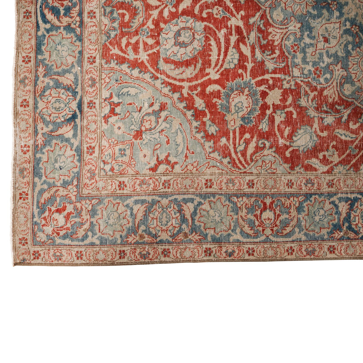 5x6 Red and Blue Persian Traditional Rug