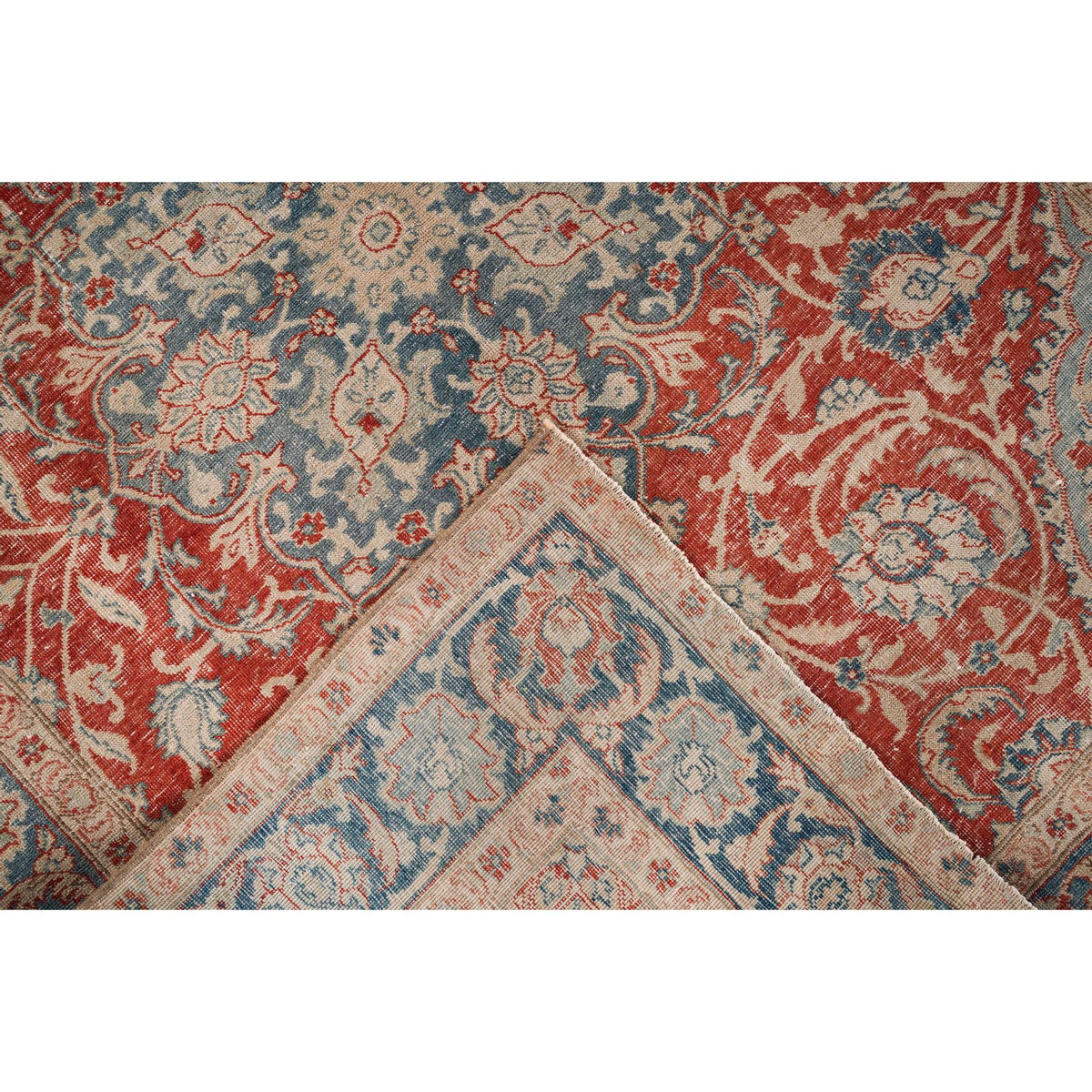 5x6 Red and Blue Persian Traditional Rug