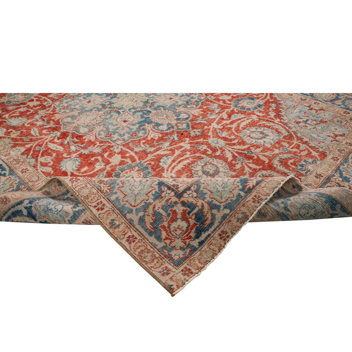 5x6 Red and Blue Persian Traditional Rug