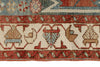 4x6 Red and Blue Persian Tribal Rug