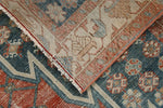 4x6 Red and Blue Persian Tribal Rug