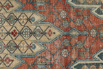 4x6 Red and Blue Persian Tribal Rug