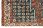 4x6 Red and Blue Persian Tribal Rug