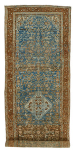 3x10 Beige and Brown Persian Tribal Runner