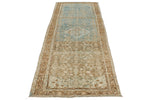 3x10 Beige and Brown Persian Tribal Runner