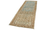 3x10 Beige and Brown Persian Tribal Runner