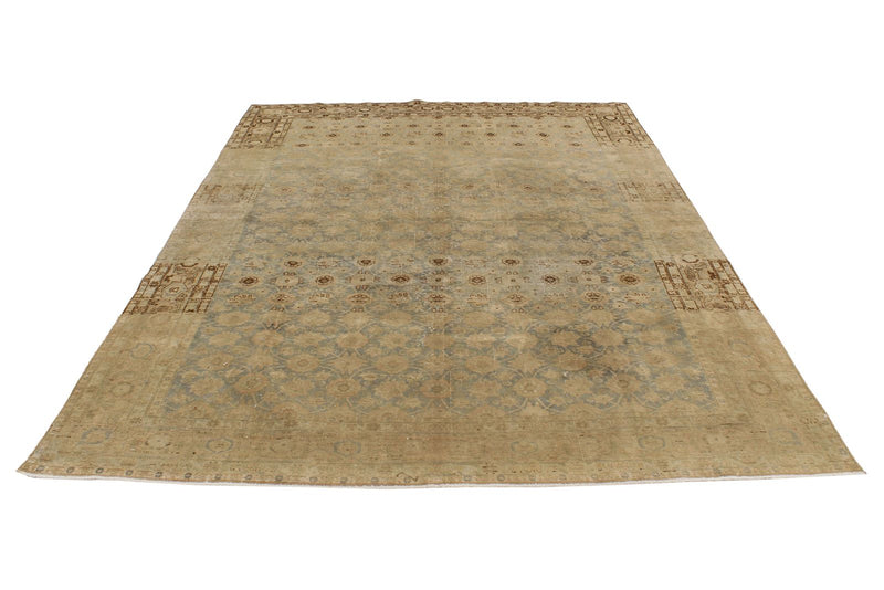 7x11 Beige and Beige Persian Traditional Rug