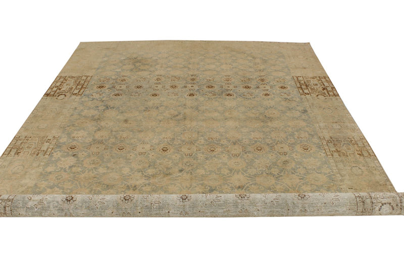 7x11 Beige and Beige Persian Traditional Rug