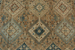 7x10 Brown and Beige Persian Traditional Rug