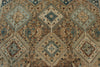 7x10 Brown and Beige Persian Traditional Rug