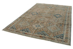 7x10 Brown and Beige Persian Traditional Rug