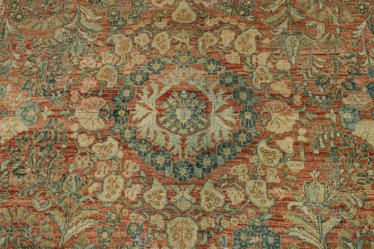 10x15 Beige and Pink Persian Rug