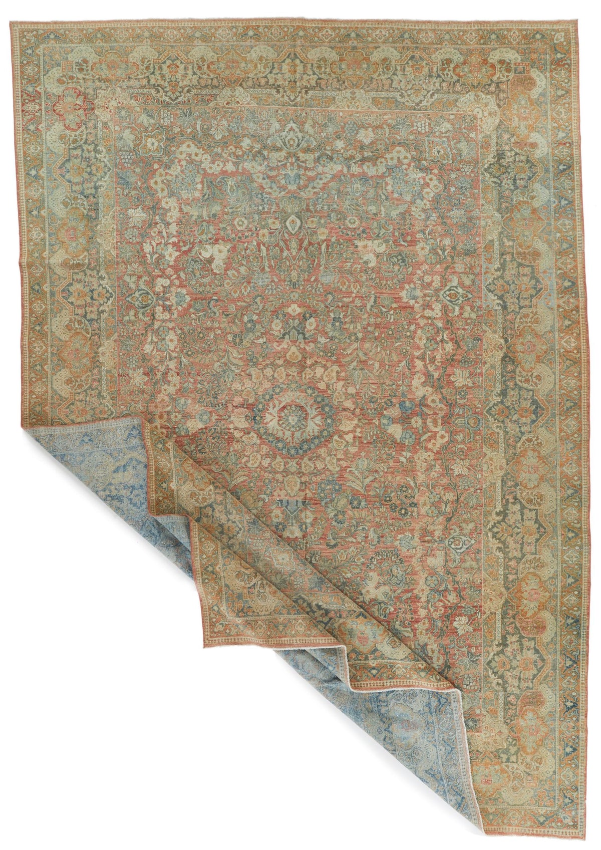 10x15 Beige and Pink Persian Rug