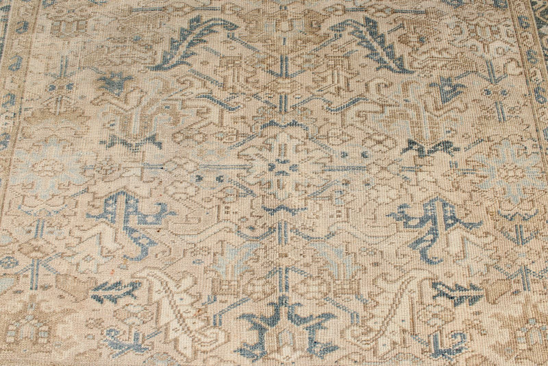 7x9 Beige and Brown Persian Rug