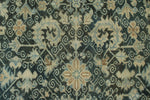 9x13 Blue and Beige Turkish Tribal Rug