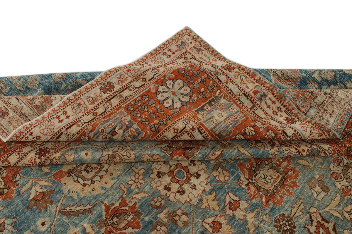 11x17 Red and Blue Persian Traditional Rug
