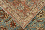 11x17 Red and Blue Persian Traditional Rug