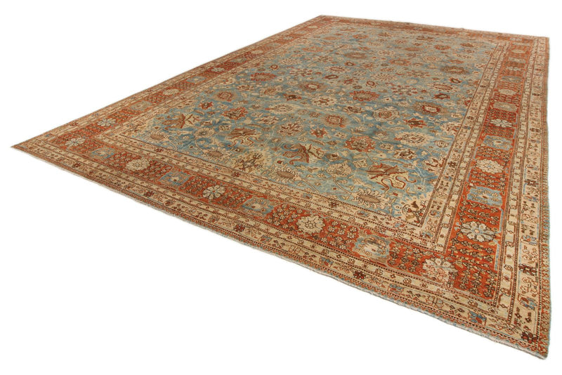 11x17 Red and Blue Persian Traditional Rug