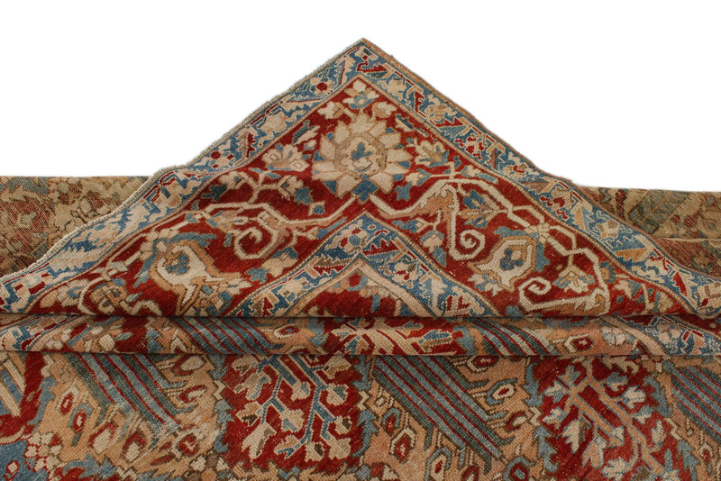 12x15 Red and Blue Persian Rug
