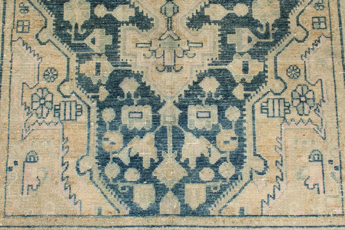 4x6 Blue and Beige Persian Traditional Rug
