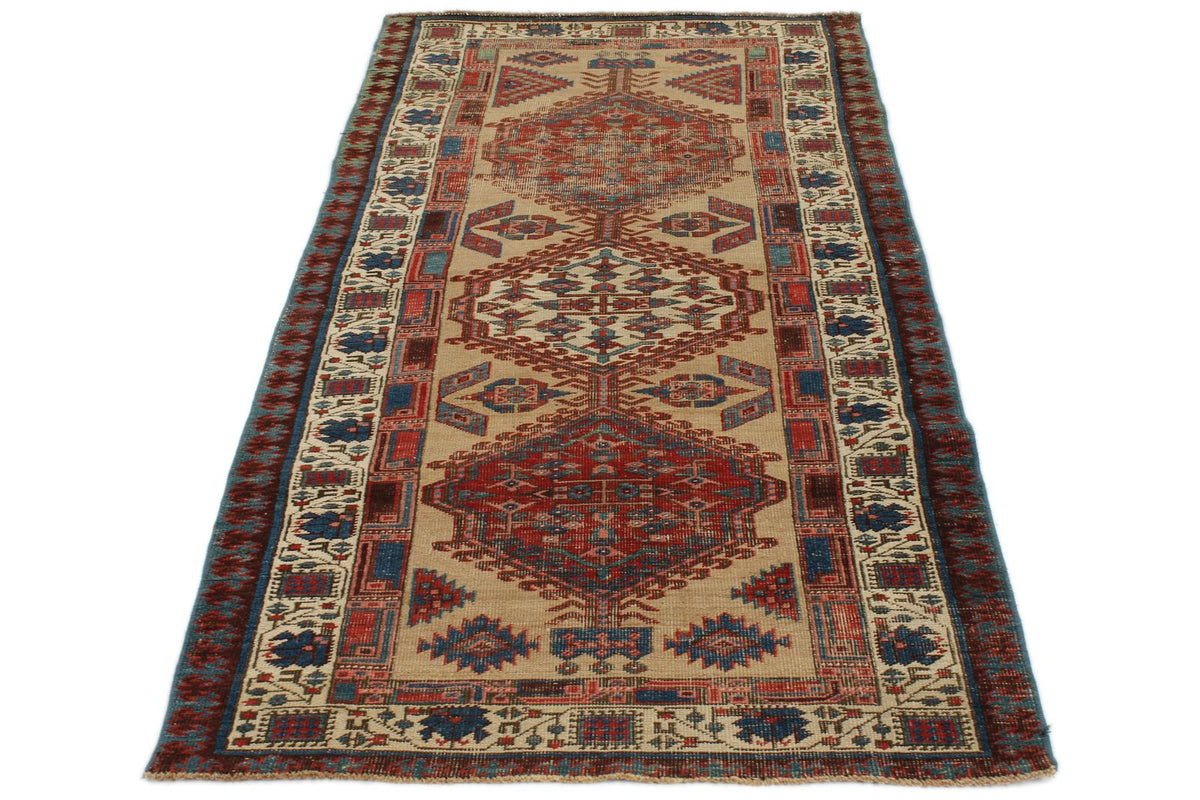 3x7 Multicolor Persian Tribal Runner