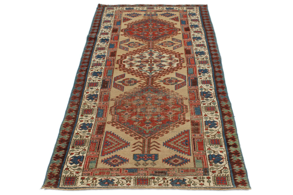 3x7 Multicolor Persian Tribal Runner