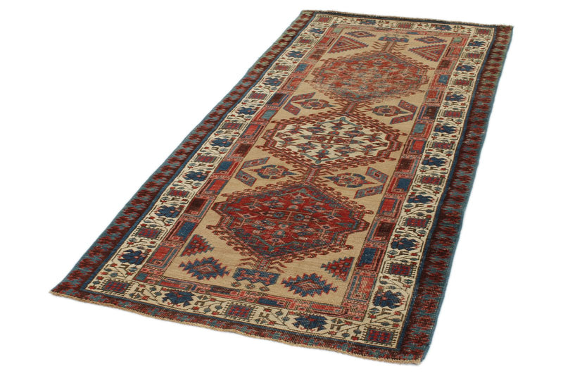 3x7 Multicolor Persian Tribal Runner
