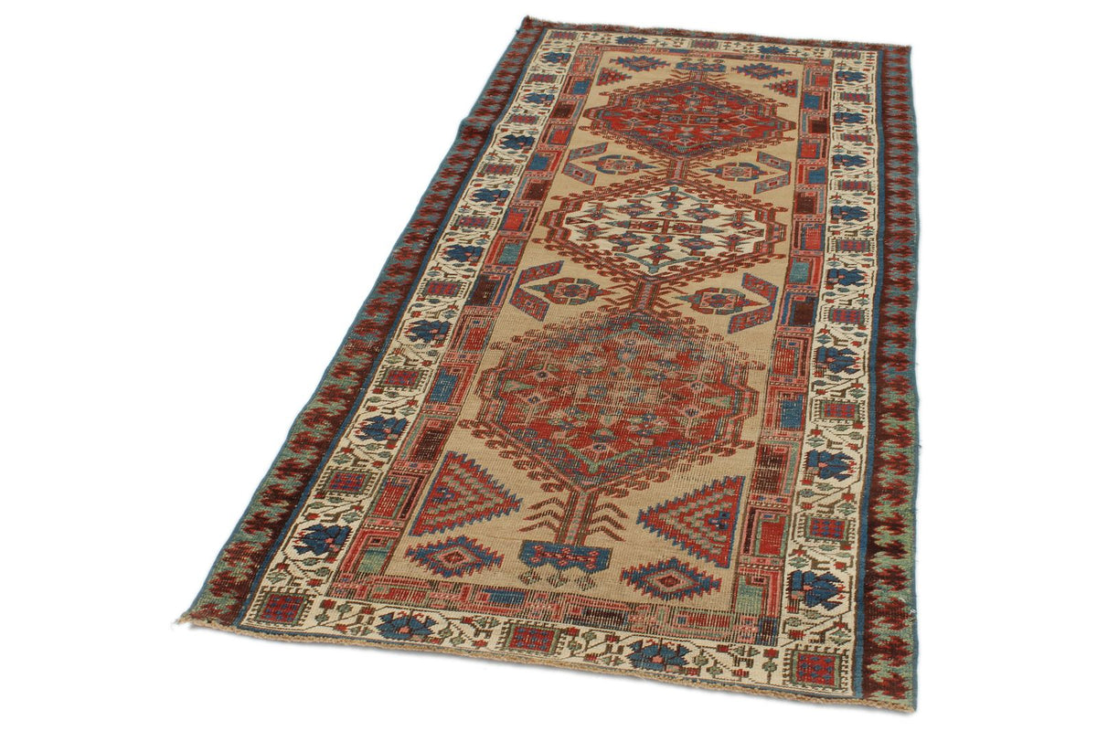 3x7 Multicolor Persian Tribal Runner