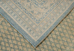 7x7 Beige and Blue Persian Rug