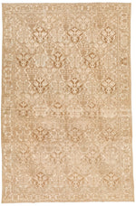 7x10 Beige and Brown Persian Rug