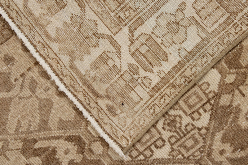 7x10 Beige and Brown Persian Rug