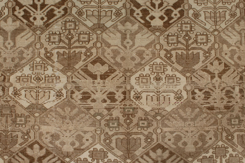 7x10 Beige and Brown Persian Rug