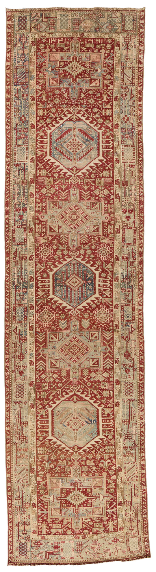 4x14 Red and Beige Persian Runner