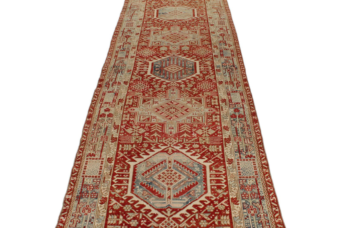 4x14 Red and Beige Persian Runner
