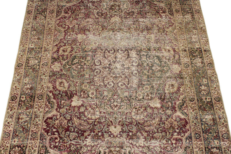 4x6 Brown and Rust Persian Rug