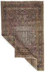 4x6 Brown and Rust Persian Rug