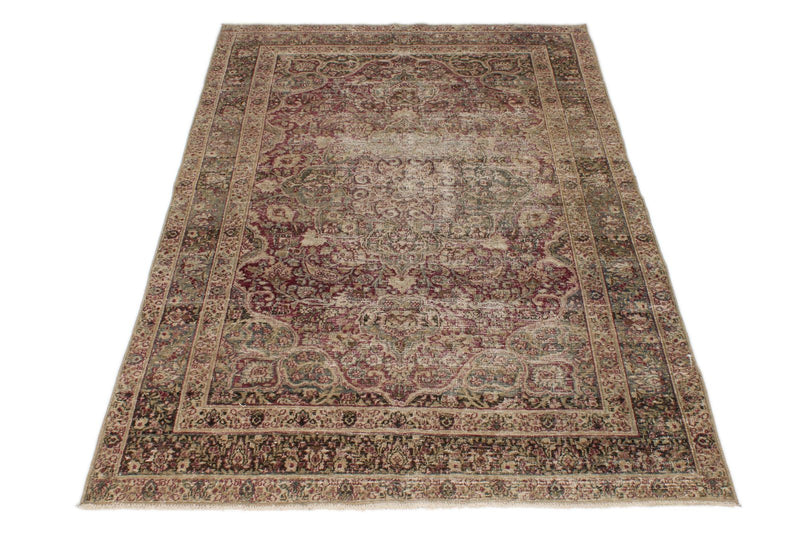 4x6 Brown and Rust Persian Rug