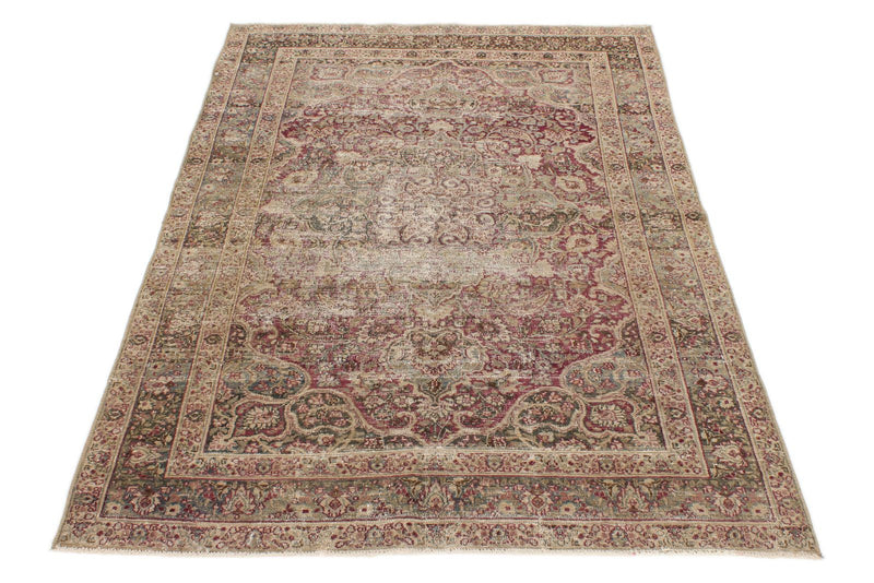 4x6 Brown and Rust Persian Rug