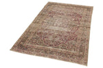 4x6 Brown and Rust Persian Rug