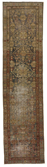 3x11 Brown and Rust Persian Tribal Runner