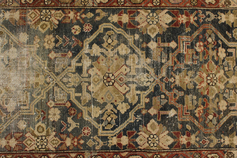 3x11 Brown and Rust Persian Tribal Runner