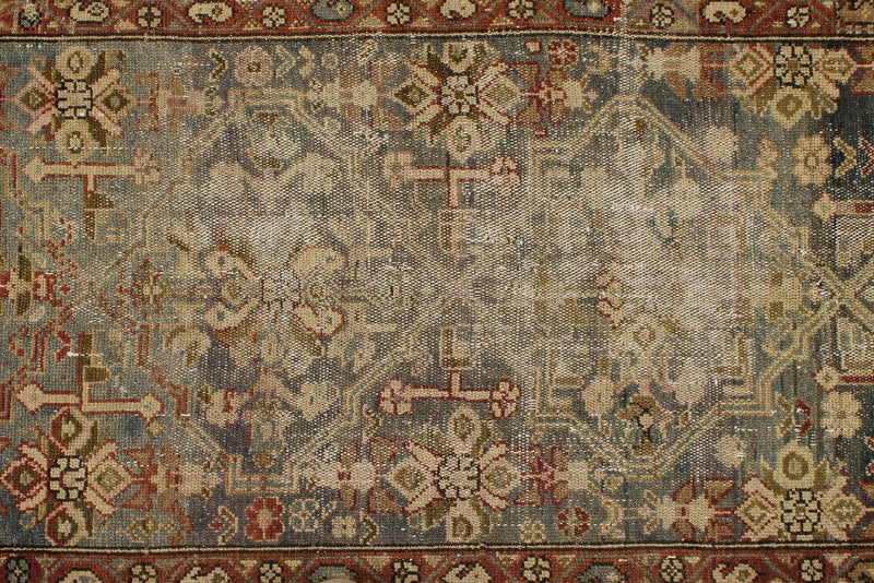 3x11 Brown and Rust Persian Tribal Runner