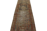3x11 Brown and Rust Persian Tribal Runner