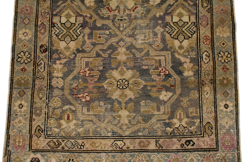 3x11 Brown and Rust Persian Tribal Runner