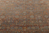 10x13 Rust and Blue Persian Rug