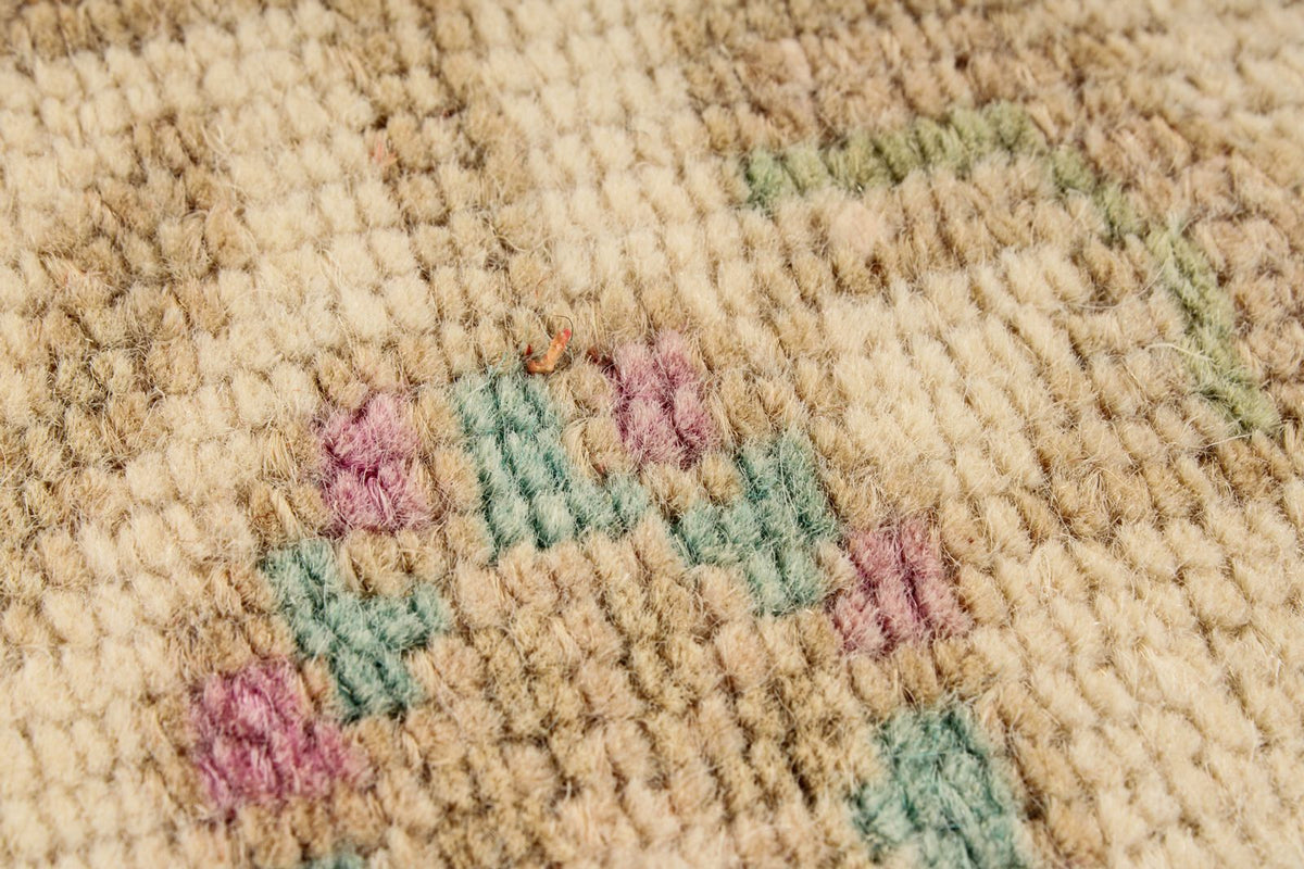 4x6 Beige and Green Persian Tribal Rug