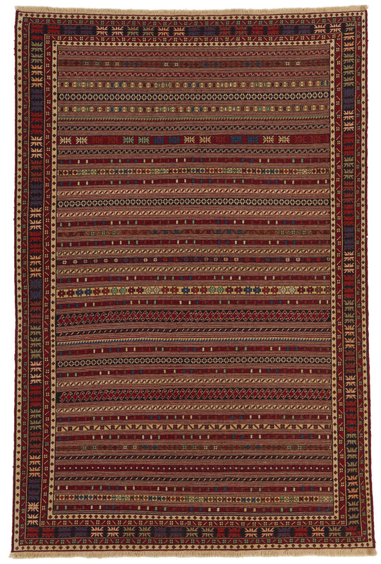 6x10 Multicolor Turkish Patchwork Rug